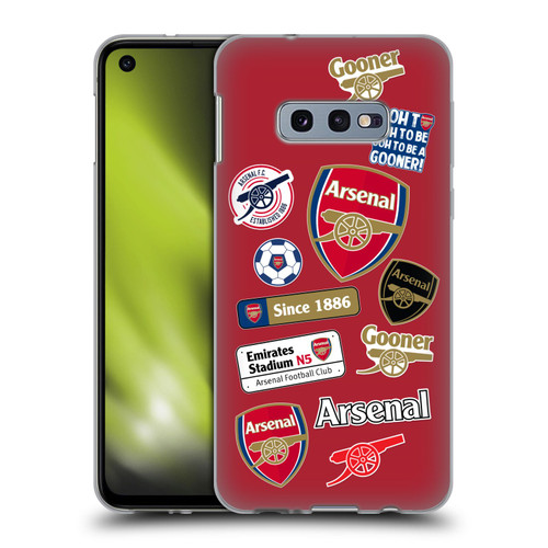 Arsenal FC Logos Collage Soft Gel Case for Samsung Galaxy S10e