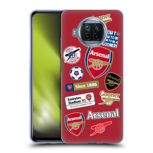 Arsenal FC Logos Collage Soft Gel Case for Xiaomi Mi 10T Lite 5G