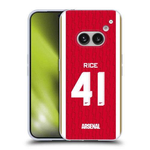 Arsenal FC 2023/24 Players Home Kit Declan Rice Soft Gel Case for Nothing Phone (2a)