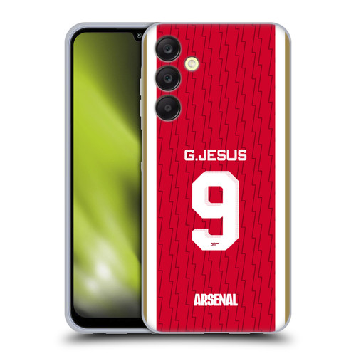 Arsenal FC 2023/24 Players Home Kit Gabriel Jesus Soft Gel Case for Samsung Galaxy A25 5G