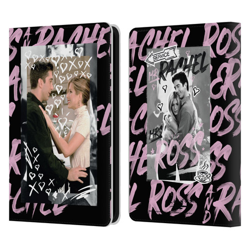 Friends TV Show Doodle Art Ross And Rachel Leather Book Wallet Case Cover For Amazon Kindle 11th Gen 6in 2022