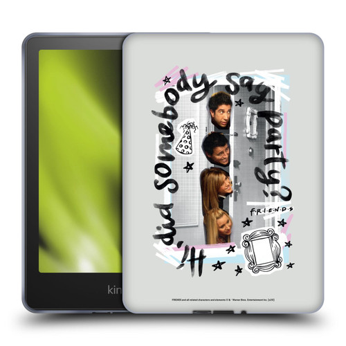 Friends TV Show Doodle Art Somebody Say Party Soft Gel Case for Amazon Kindle Paperwhite 5 (2021)