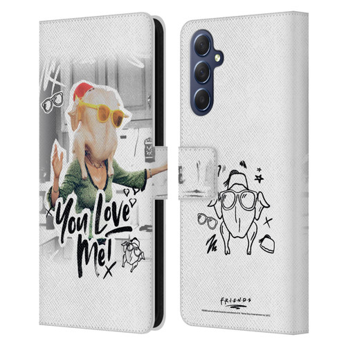 Friends TV Show Doodle Art You Love Me Leather Book Wallet Case Cover For Samsung Galaxy M54 5G