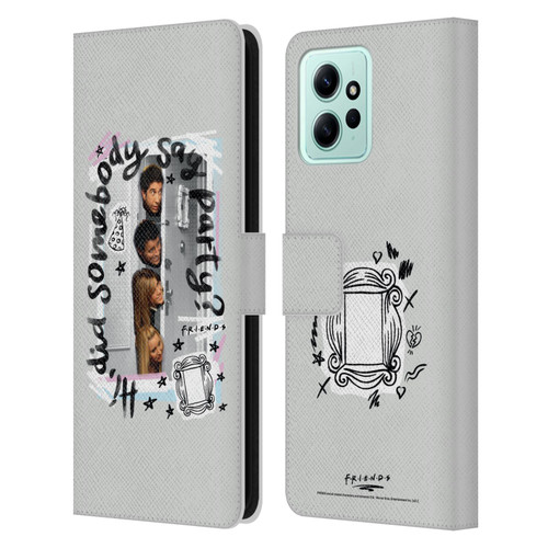 Friends TV Show Doodle Art Somebody Say Party Leather Book Wallet Case Cover For Xiaomi Redmi 12