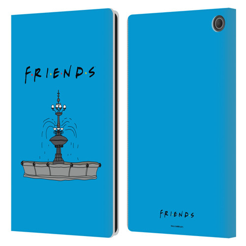Friends TV Show Iconic Fountain Leather Book Wallet Case Cover For Amazon Fire Max 11 2023
