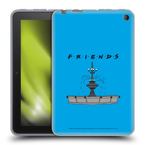 Friends TV Show Iconic Fountain Soft Gel Case for Amazon Fire 7 2022