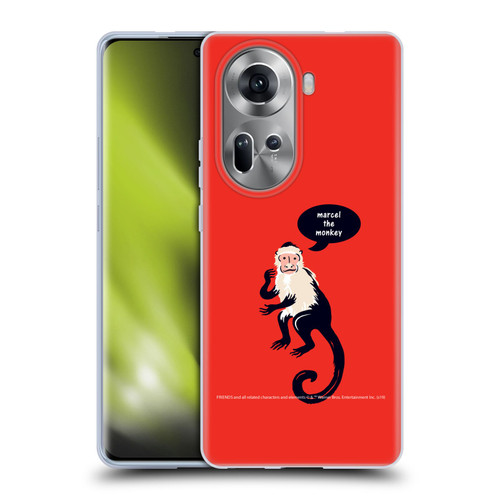 Friends TV Show Iconic Marcel The Monkey Soft Gel Case for OPPO Reno11