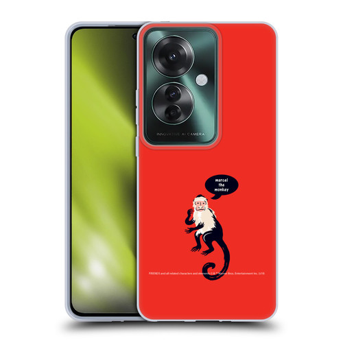 Friends TV Show Iconic Marcel The Monkey Soft Gel Case for OPPO Reno11 F 5G / F25 Pro 5G