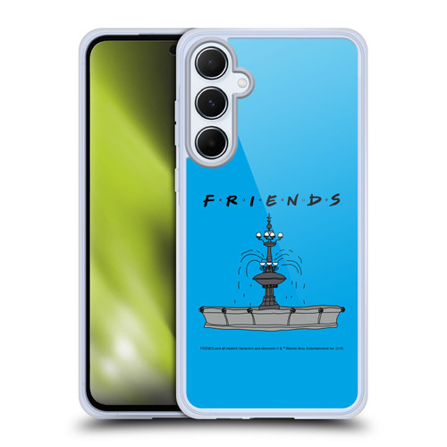 Friends TV Show Iconic Fountain Soft Gel Case for Samsung Galaxy A55 5G