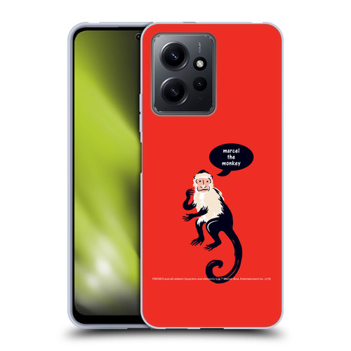 Friends TV Show Iconic Marcel The Monkey Soft Gel Case for Xiaomi Redmi Note 12 4G