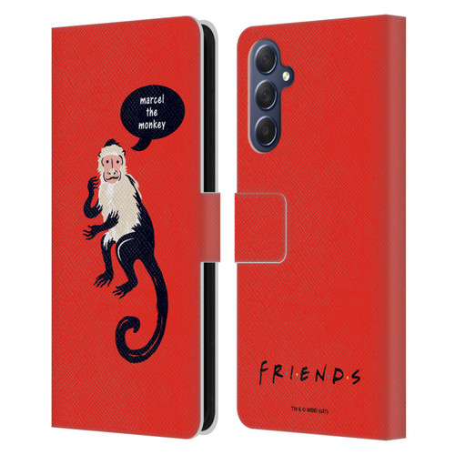 Friends TV Show Iconic Marcel The Monkey Leather Book Wallet Case Cover For Samsung Galaxy M54 5G