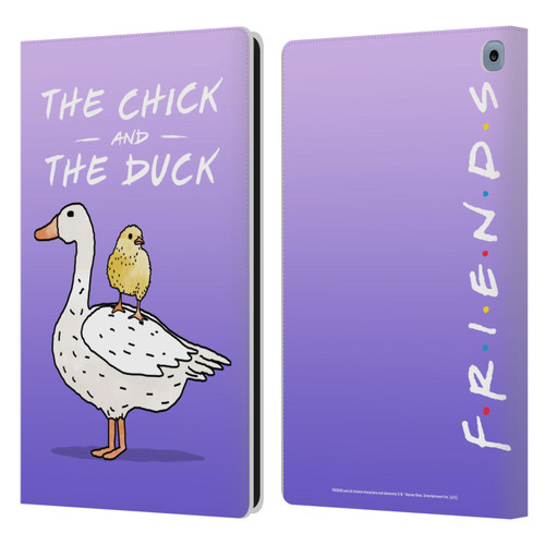 Friends TV Show Key Art Chick And Duck Leather Book Wallet Case Cover For Amazon Fire HD 10 (2021)