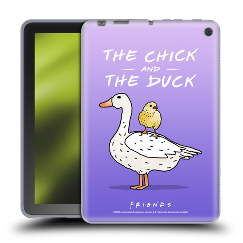 Friends TV Show Key Art Chick And Duck Soft Gel Case for Amazon Fire HD 8/Fire HD 8 Plus 2020