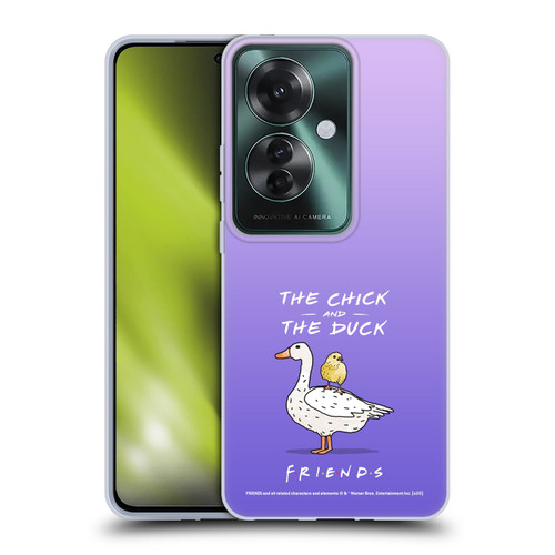 Friends TV Show Key Art Chick And Duck Soft Gel Case for OPPO Reno11 F 5G / F25 Pro 5G