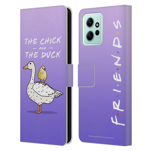 Friends TV Show Key Art Chick And Duck Leather Book Wallet Case Cover For Xiaomi Redmi 12