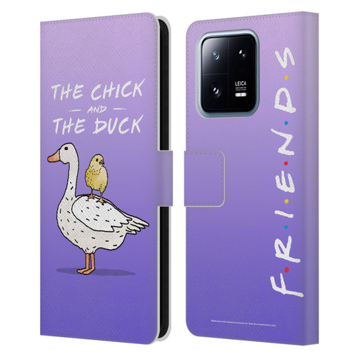 Friends TV Show Key Art Chick And Duck Leather Book Wallet Case Cover For Xiaomi 13 Pro 5G