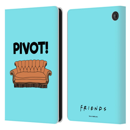 Friends TV Show Quotes Pivot Leather Book Wallet Case Cover For Amazon Fire 7 2022