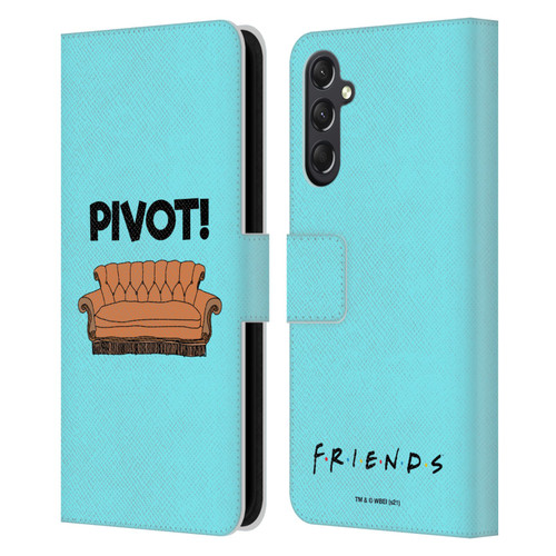 Friends TV Show Quotes Pivot Leather Book Wallet Case Cover For Samsung Galaxy A24 4G / M34 5G