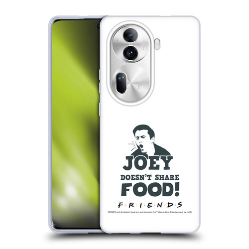 Friends TV Show Quotes Joey Food Soft Gel Case for OPPO Reno11 Pro