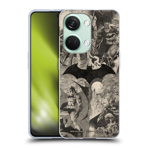 Batman DC Comics Hush Logo Collage Distressed Soft Gel Case for OnePlus Nord 3 5G