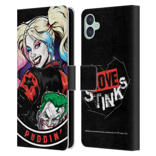 Batman DC Comics Harley Quinn Graphics Puddin Leather Book Wallet Case Cover For Samsung Galaxy M04 5G / A04e