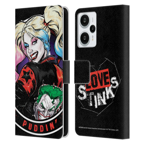 Batman DC Comics Harley Quinn Graphics Puddin Leather Book Wallet Case Cover For Xiaomi Redmi Note 12T