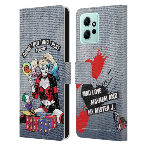 Batman DC Comics Harley Quinn Graphics Toys Leather Book Wallet Case Cover For Xiaomi Redmi 12