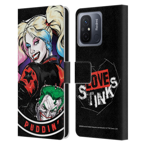 Batman DC Comics Harley Quinn Graphics Puddin Leather Book Wallet Case Cover For Xiaomi Redmi 12C