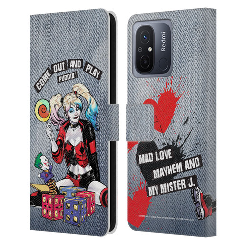 Batman DC Comics Harley Quinn Graphics Toys Leather Book Wallet Case Cover For Xiaomi Redmi 12C