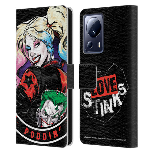 Batman DC Comics Harley Quinn Graphics Puddin Leather Book Wallet Case Cover For Xiaomi 13 Lite 5G