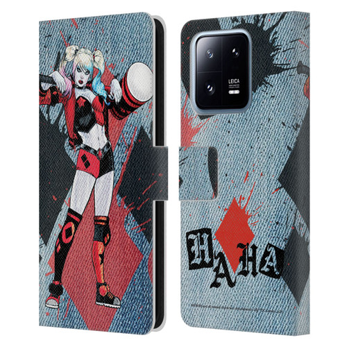 Batman DC Comics Harley Quinn Graphics Mallet Leather Book Wallet Case Cover For Xiaomi 13 Pro 5G