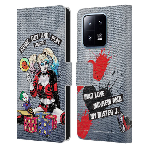 Batman DC Comics Harley Quinn Graphics Toys Leather Book Wallet Case Cover For Xiaomi 13 Pro 5G