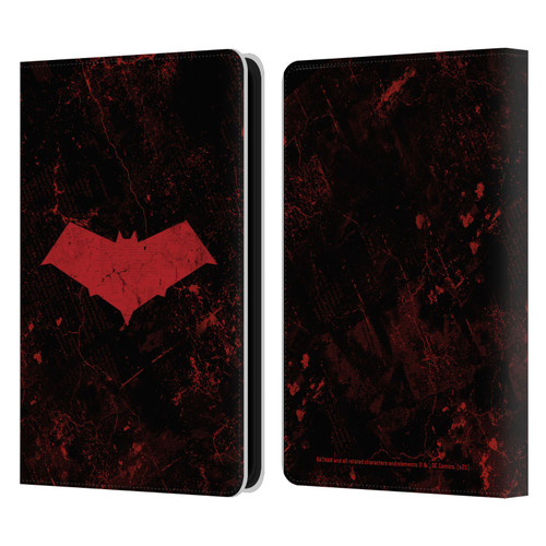 Batman DC Comics Red Hood Logo Grunge Leather Book Wallet Case Cover For Amazon Kindle 11th Gen 6in 2022