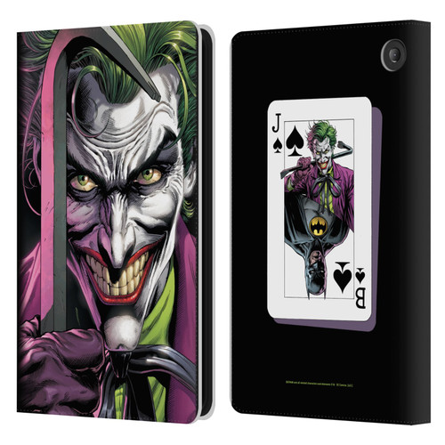 Batman DC Comics Three Jokers The Clown Leather Book Wallet Case Cover For Amazon Fire 7 2022