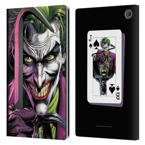 Batman DC Comics Three Jokers The Clown Leather Book Wallet Case Cover For Amazon Fire Max 11 2023