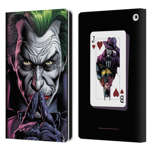 Batman DC Comics Three Jokers The Criminal Leather Book Wallet Case Cover For Amazon Fire HD 8/Fire HD 8 Plus 2020