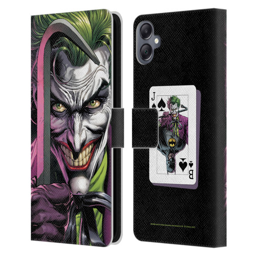 Batman DC Comics Three Jokers The Clown Leather Book Wallet Case Cover For Samsung Galaxy A05