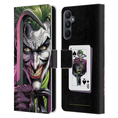 Batman DC Comics Three Jokers The Clown Leather Book Wallet Case Cover For Samsung Galaxy A05s