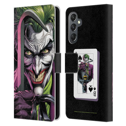 Batman DC Comics Three Jokers The Clown Leather Book Wallet Case Cover For Samsung Galaxy A25 5G