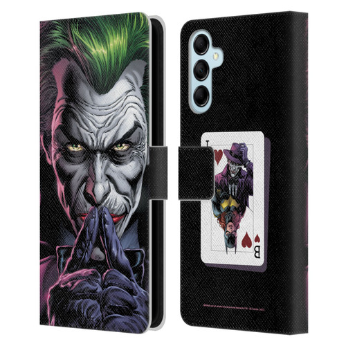 Batman DC Comics Three Jokers The Criminal Leather Book Wallet Case Cover For Samsung Galaxy M14 5G