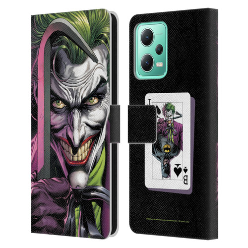 Batman DC Comics Three Jokers The Clown Leather Book Wallet Case Cover For Xiaomi Redmi Note 12 5G