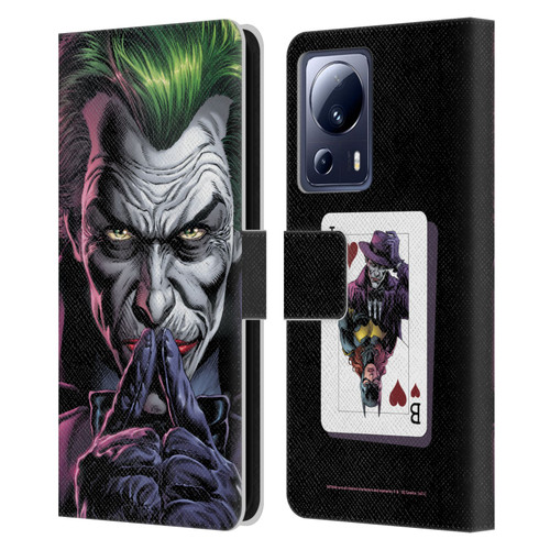 Batman DC Comics Three Jokers The Criminal Leather Book Wallet Case Cover For Xiaomi 13 Lite 5G