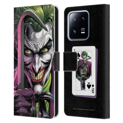 Batman DC Comics Three Jokers The Clown Leather Book Wallet Case Cover For Xiaomi 13 Pro 5G