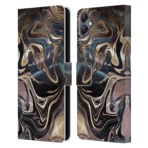 Nature Magick Luxe Gold Marble Metallic Copper Leather Book Wallet Case Cover For Samsung Galaxy A05