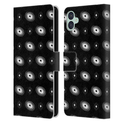 Haroulita Celestial Black And White Galaxy Leather Book Wallet Case Cover For Samsung Galaxy M04 5G / A04e