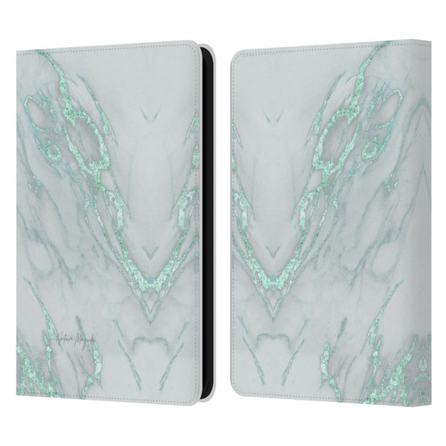 Nature Magick Marble Metallics Teal Leather Book Wallet Case Cover For Amazon Kindle 11th Gen 6in 2022