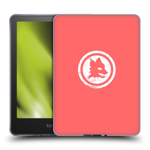 AS Roma Crest Graphics Pink Distressed Soft Gel Case for Amazon Kindle Paperwhite 5 (2021)