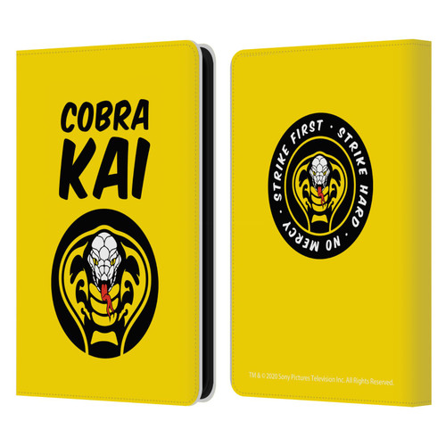 Cobra Kai Composed Art Logo 2 Leather Book Wallet Case Cover For Amazon Kindle 11th Gen 6in 2022