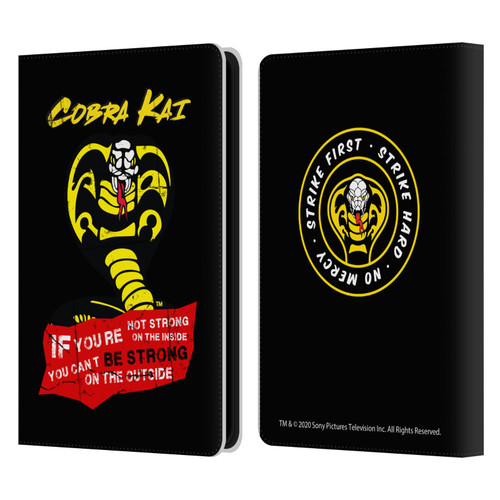 Cobra Kai Composed Art Be Strong Logo Leather Book Wallet Case Cover For Amazon Kindle Paperwhite 5 (2021)