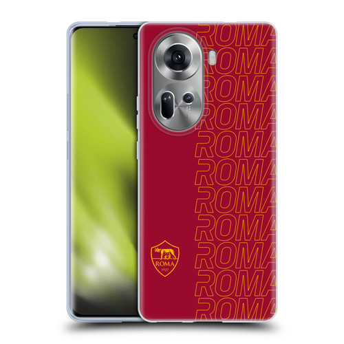 AS Roma Crest Graphics Echo Soft Gel Case for OPPO Reno11